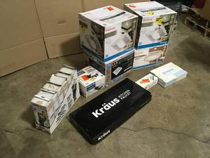 Lot of assorted Plumbing Bath Items various models and conditions  Customer Returns See Pictures