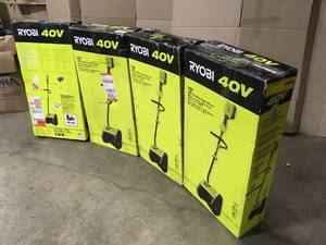 Lot of Ryobi 12 40V Cordless Snow Shovel review Pictures customer returns various conditions