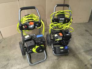 Lot of 2 Ryobi Preassure Washers various models customer returns see pictures