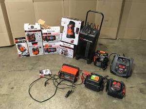 Lot of assorted power stations and Battery chargers various brands models and conditions customer returns see pictures