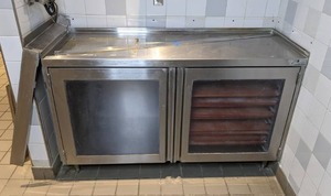 lot 9 image: Commercial Stainless Steel Counter Top Storage Unit