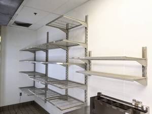lot 14 image: Large Commercial Metal 15-Shelf Wall Storage Unit
