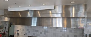 lot 4 image: Commercial CaptiveAire Hood Unit with Ansul System