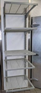 lot 54 image: Commercial Mount-A-Flex Wall-Mounted Shelving Unit