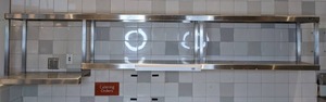 lot 15 image: Commercial Stainless Steel Wall Shelving