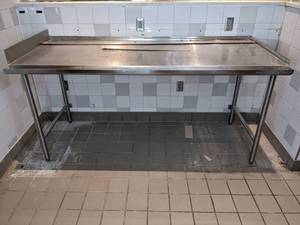 lot 50 image: Commercial Grade Stainless Steel Table
