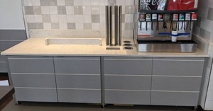 lot 27 image: Restaurant Beverage Station with Cabinet Storage