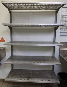 lot 28 image: Five-Shelf Metal Restaurant Shelving Unit