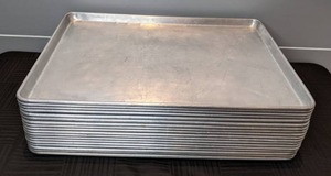 lot 30 image: (18) Commercial Baking Sheet Pans