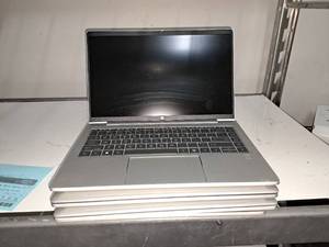 lot 1578 image: Lot of (4) HP HSN-I12C EliteBook 830 G5 13 Laptop Computers (for parts only)