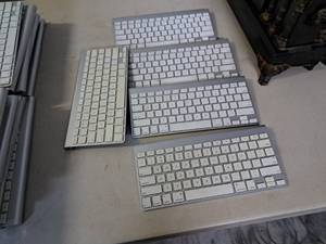 lot 1622 image: Lot of (5) Apple A1314 11 Wireless Computer Keyboard
