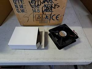 lot 1706 image: Lot of (6) Sunon KD1212PMP1-6A 120mm Ball Bearing Fans