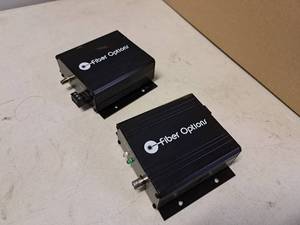 lot 1715 image: Lot of (2) Fiber Options 601 Serial Digital Video Transmitter (used)