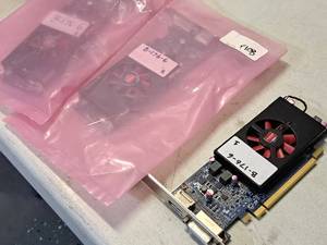 lot 1718 image: Lot of (3) Dell AMD Radeon R5 340X R5340 2GB PCI-E x16 Graphics Cards (used)