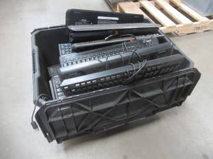 lot 211 image: Large Bin of Miscellaneous Older Keyboards, Used in Office, Worked When Replaced - SOLD AS IS