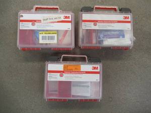 lot 224 image: (3) First-Aid Kits, Used in Warehouse, Some items may be missingexpired. - SOLD AS IS