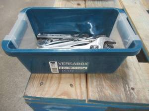 lot 243 image: Bin of Miscellaneous Crescent Wrenches  - Used in Warehouse. - SOLD AS IS