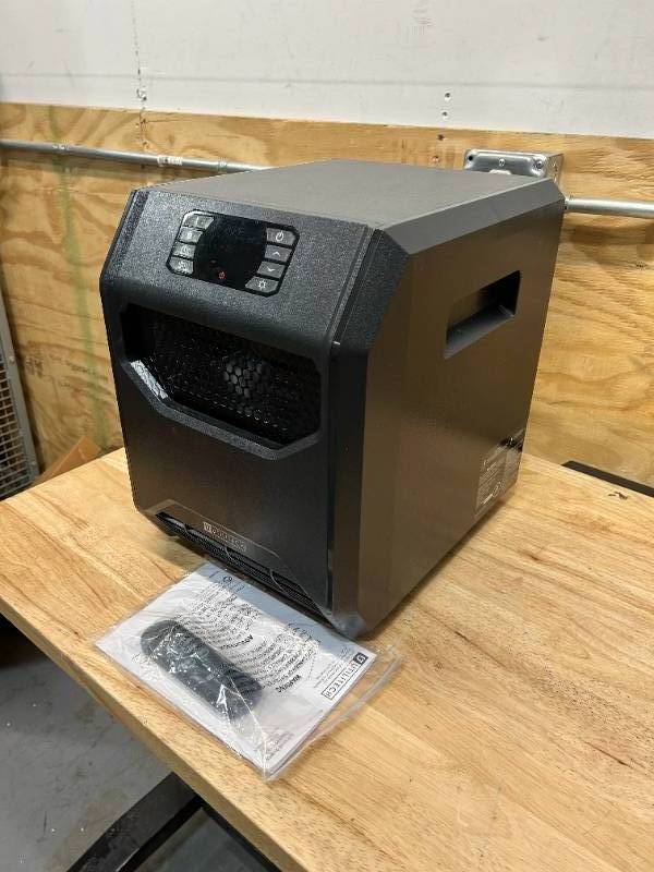 UTILITECH 1500-Watt Infrared Quartz Cabinet Indoor Electric Space Heater  with Thermostat and Remote Included | Savage Surplus #180- Kids Bounce  House, Battery Powered Scooters, Mattresses, Shop Vacs, Flooring, Power  Tools, Vanities, Shelving,