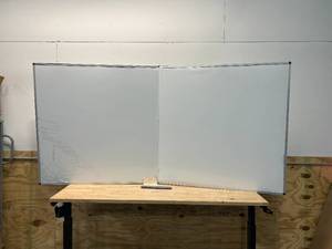 lot 84 image: 96 x 48 Foldable Whiteboard