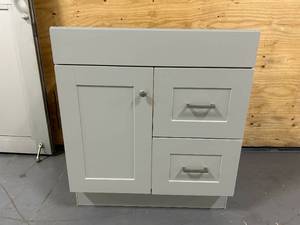 lot 36 image: Project Source  30-in Gray Bathroom Vanity Cabinet