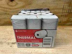 lot 102 image: MEMBERS MARK Thermal Receipt Paper Rolls, 3-18 x 190, 18 Rolls