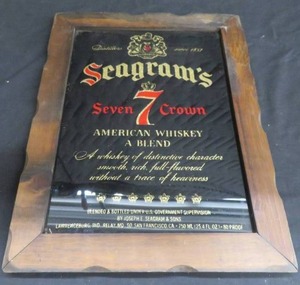 lot 33 image: WOOD FRAMED VINTAGE SEGRAMS 7