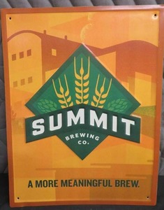 lot 34 image: METAL SUMMIT SIGN