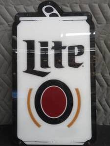 lot 46 image: MILLER LITE BEER SIGN
