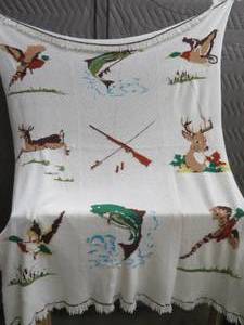 lot 76 image: VINTAGE BLANKETS THROWS