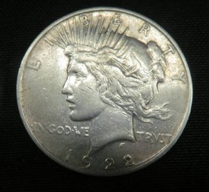 lot 86 image: 1922 LIBERTY SILVER DOLLAR