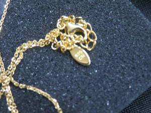 lot 89 image: GOLD OVER 925 STERLING SILVER NECKLACE
