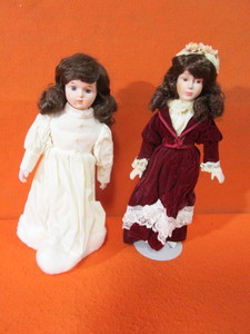 (2) Porcelain Dolls 16