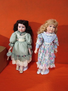 (2) Porcelain Dolls 24