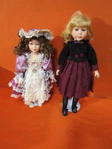 (2) Porcelain Dolls 24