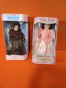 (2) Porcelain Dolls (1) 18 (1) 16
