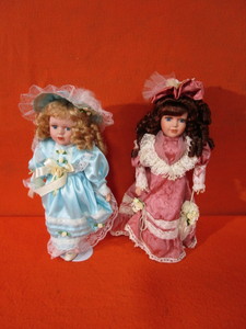 (2) Porcelain Dolls 16
