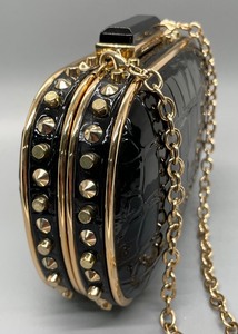 lot 35 image: BCBG Max Azria Alexa Evening Handbag with Removable Strap