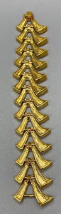 lot 38 image: Abstract Golden Costume Bracelet