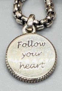 lot 42 image: Sterling Silver Follow Your Heart Bracelet by JAI