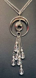 lot 110 image: Stellar Sterling Silver and Crystal Necklace