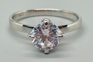 lot 153 image: Sterling Silver Ring and Cubic Zirconia Ring