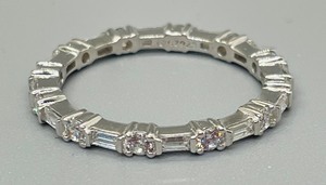 lot 188 image: Simple and Stunning Sterling Silver and Cubic Zirconia Ring