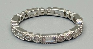 lot 196 image: Stellar Sterling Silver and Cubic Zirconia Ring