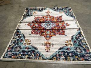 StyleWell Aurora Multicolored 6 ft. x 9 ft. Medallion Area Rug review pictures