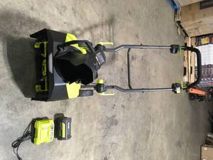 RYOBI 40V HP Brushless 18 in. Single-Stage Cordless Electric Snow Blower with 6.0 Ah Battery and Charger, Open Box, Review all pictures