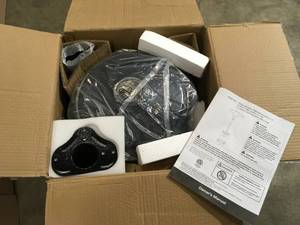 Legacy Heating 47,000 BTU Hammered Black Propane Outdoor Flame Patio Heater, Open Box, Review all pictures