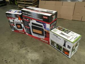 Mix Lot of assorted Vent-Free Space Heaters, Open Box, Review all pictures