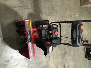 PowerSmart 24 in. 2-Stage Electric Start Gas Snow Blower with Heated Handles and LED Light, Review all pictures, Customer return