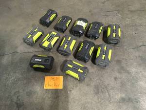 Mix Lot of assorted Ryobi Batteries, Not checked, Review all pictures, Customer returns