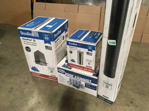 Mix Lot of assorted Duravent Roof Exhaust & Range Hood, Review all pictures